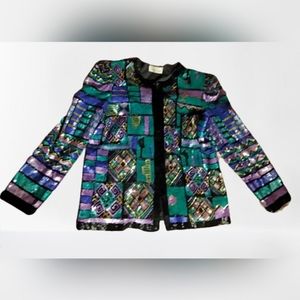 Vintage Laurence Kazar sequined jacket
